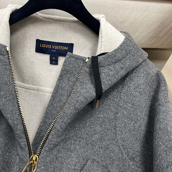 最新でオシャレルイヴィトン ダブルフェイスペプラムジャケット コピー vuj17164